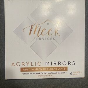 Gold and Silver Acrylic Mirrors Set